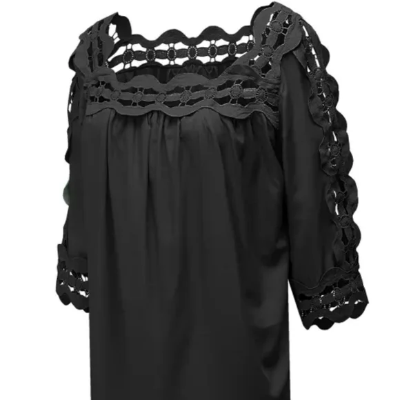 Final price Last one New Crochet trim hollow-out top - Picture 6 of 11